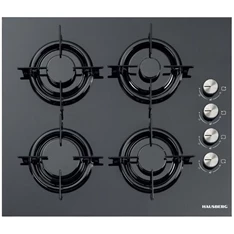 Hausberg HB-563NG fekete, beépíthető, gáz,üvegfelületű, főzőzóna:4,főzőlap