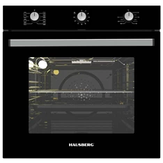 Hausberg HB-8053NG fekete, beépíthető, sütőtér:71L, grill, légkeveréses sütő