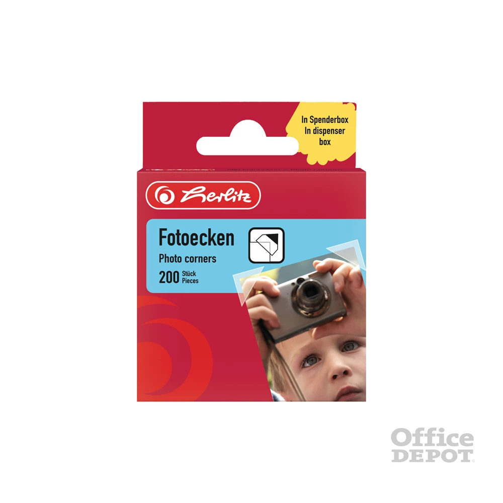 Herlitz 200 db átlátszó fotósarok