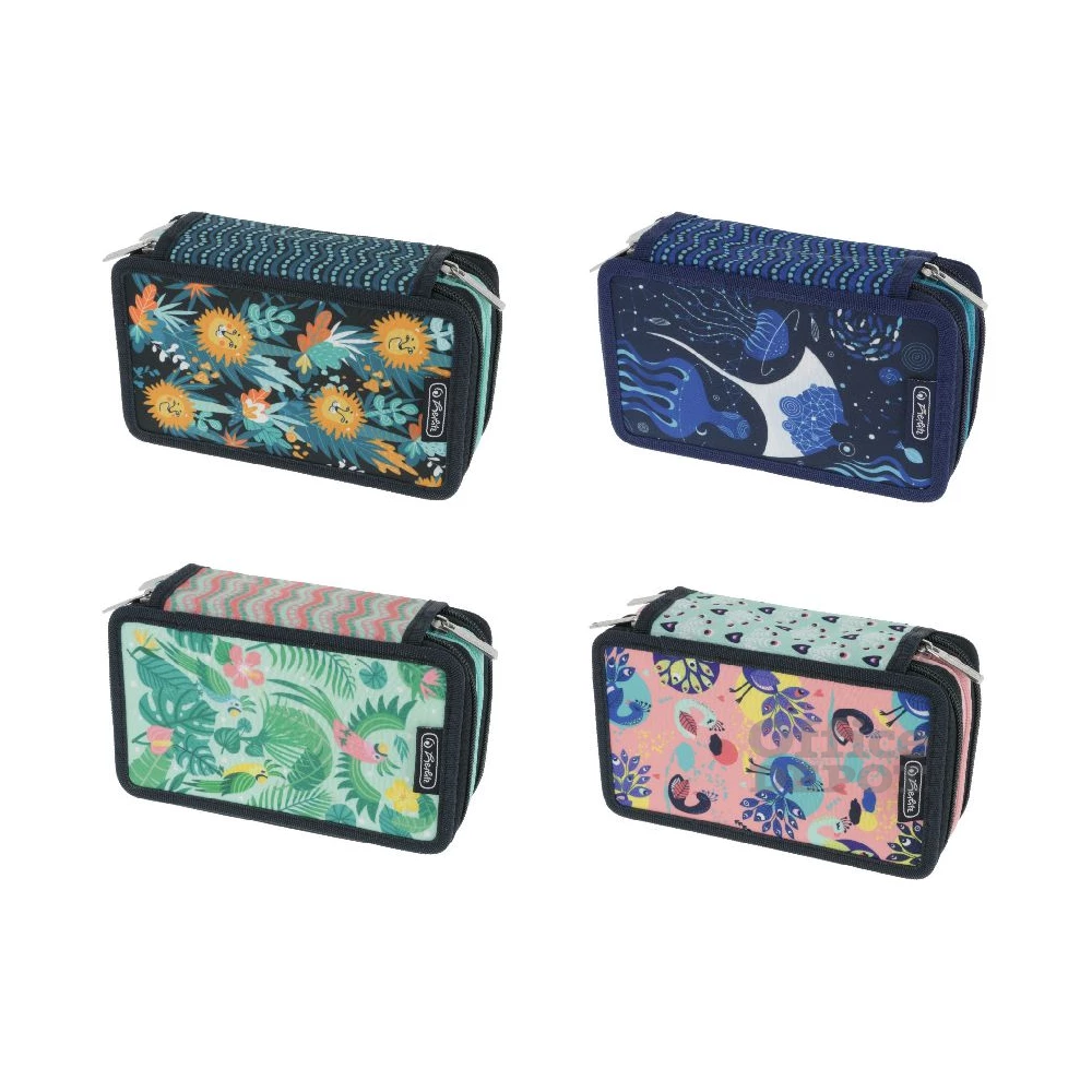 Herlitz  Animals Mix 3 emeletes üres tolltartó