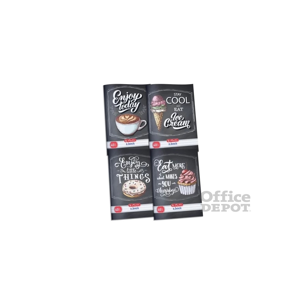 Herlitz Blackboard A5 40lapos kockás füzet