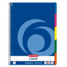 Herlitz College A4 100lapos színregiszteres vonalas spirálfüzet Herlitz College A4 100lapos színregiszteres vonalas spirálfüzet