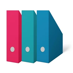 Herlitz Color Blocking 7cm karton kék iratpapucs Herlitz Color Blocking 7cm karton kék iratpapucs