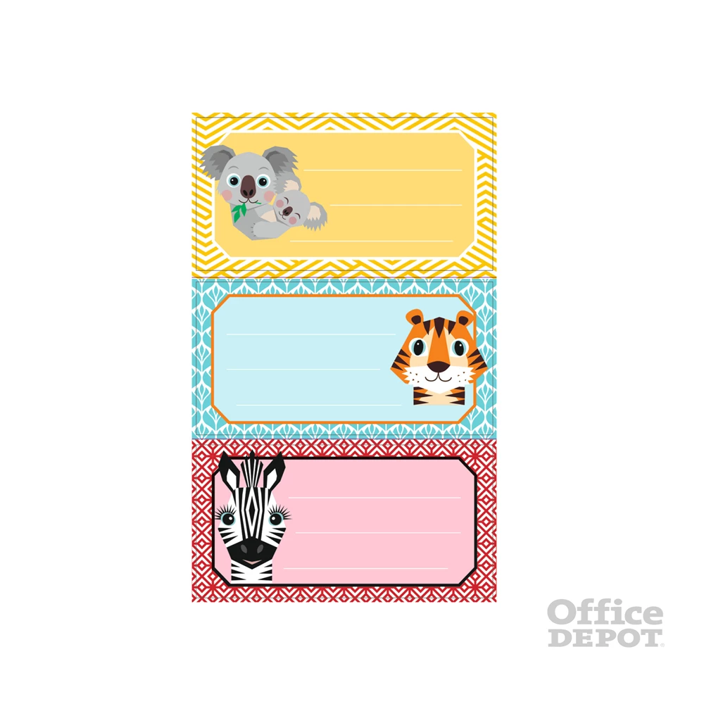 Herlitz Cute Animals 9db-os iskolai etikett