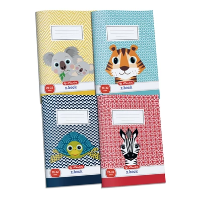 Herlitz Cute Animals A5 20-32 sima füzet Herlitz Cute Animals A5 20-32 sima füzet
