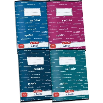 Herlitz Design A4 32lapos szótárfüzet Herlitz Design A4 32lapos szótárfüzet