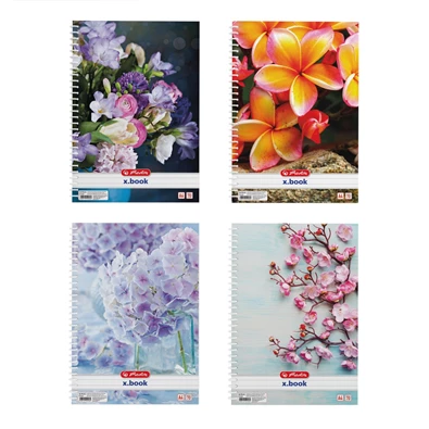 Herlitz Flower A4 70lapos vonalas spirálfüzet Herlitz Flower A4 70lapos vonalas spirálfüzet