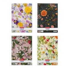 Herlitz Flower II A4 70 lap vonalas spirálfüzet