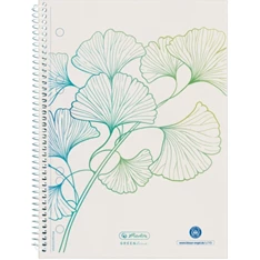 Herlitz GREENline Ginkgo A5 70lapos kockás spirálfüzet Herlitz GREENline Ginkgo A5 70lapos kockás spirálfüzet