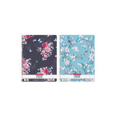 Herlitz Ladylike A4 80lapos kockás spirálfüzet Herlitz Ladylike A4 80lapos kockás spirálfüzet