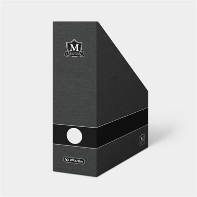 Herlitz Montana 11cm fekete karton iratpapucs Herlitz Montana 11cm fekete karton iratpapucs