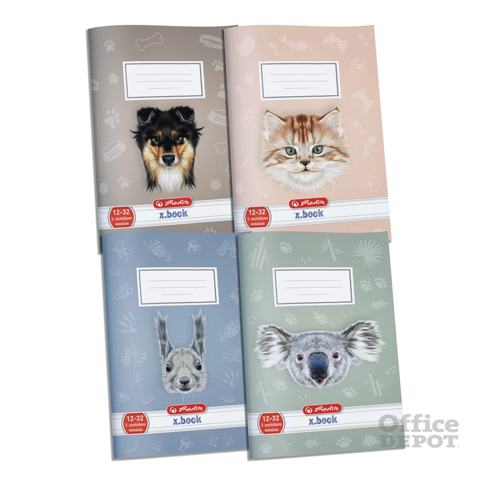 Herlitz Pets A5 12-32 3. osztályos vonalas füzet