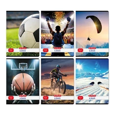 Herlitz Sport II A4 87-32 kockás füzet