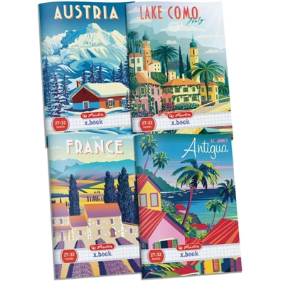 Herlitz Travel A5 27-32 kockás füzet Herlitz Travel A5 27-32 kockás füzet