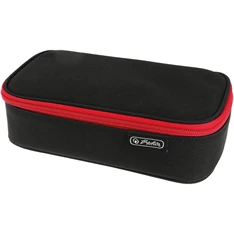 Herlitz beatBox Black/red 1-klapnis, 1 cipzáras zsebbel tolltartó Herlitz beatBox Black/red 1-klapnis, 1 cipzáras zsebbel tolltartó