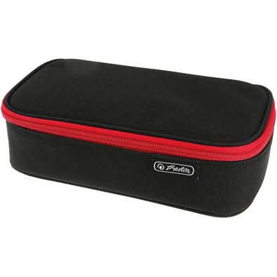 Herlitz beatBox Black/red 1-klapnis, 1 cipzáras zsebbel tolltartó Herlitz beatBox Black/red 1-klapnis, 1 cipzáras zsebbel tolltartó
