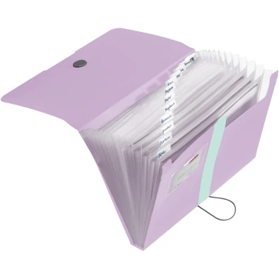 Herlitz easy orga to go Pastels lila PP A4 rekeszes mappa Herlitz easy orga to go Pastels lila PP A4 rekeszes mappa