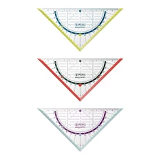 Herlitz my.pen 16cm-es színes háromszögvonalzó Herlitz my.pen 16cm-es színes háromszögvonalzó