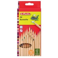 Herlitz natúrfa 24db-os vegyes színű színes ceruza készlet Herlitz natúrfa 24db-os vegyes színű színes ceruza készlet