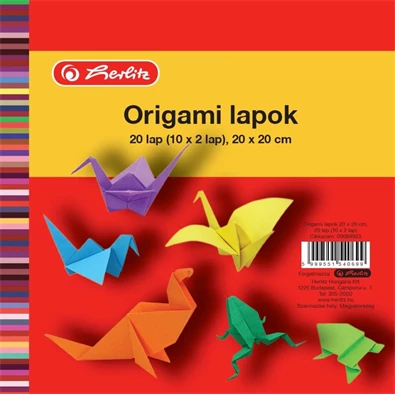 Herlitz 20x20cm 20ív origami lap Herlitz 20x20cm 20ív origami lap