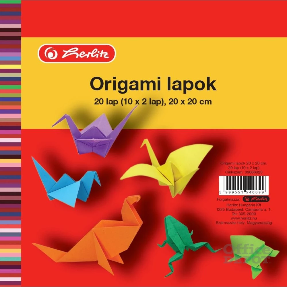 Herlitz 20x20cm 20ív origami lap