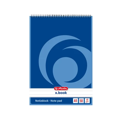 Herlitz A5 50lap vonalas spirálblokk Herlitz A5 50lap vonalas spirálblokk