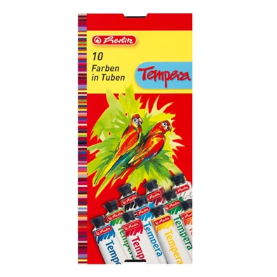 Herlitz 10x16ml 10 féle színű tempera Herlitz 10x16ml 10 féle színű tempera