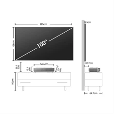 Hisense 100" 100L5HD 4K UHD Smart Lézer TV Hisense 100" 100L5HD 4K UHD Smart Lézer TV