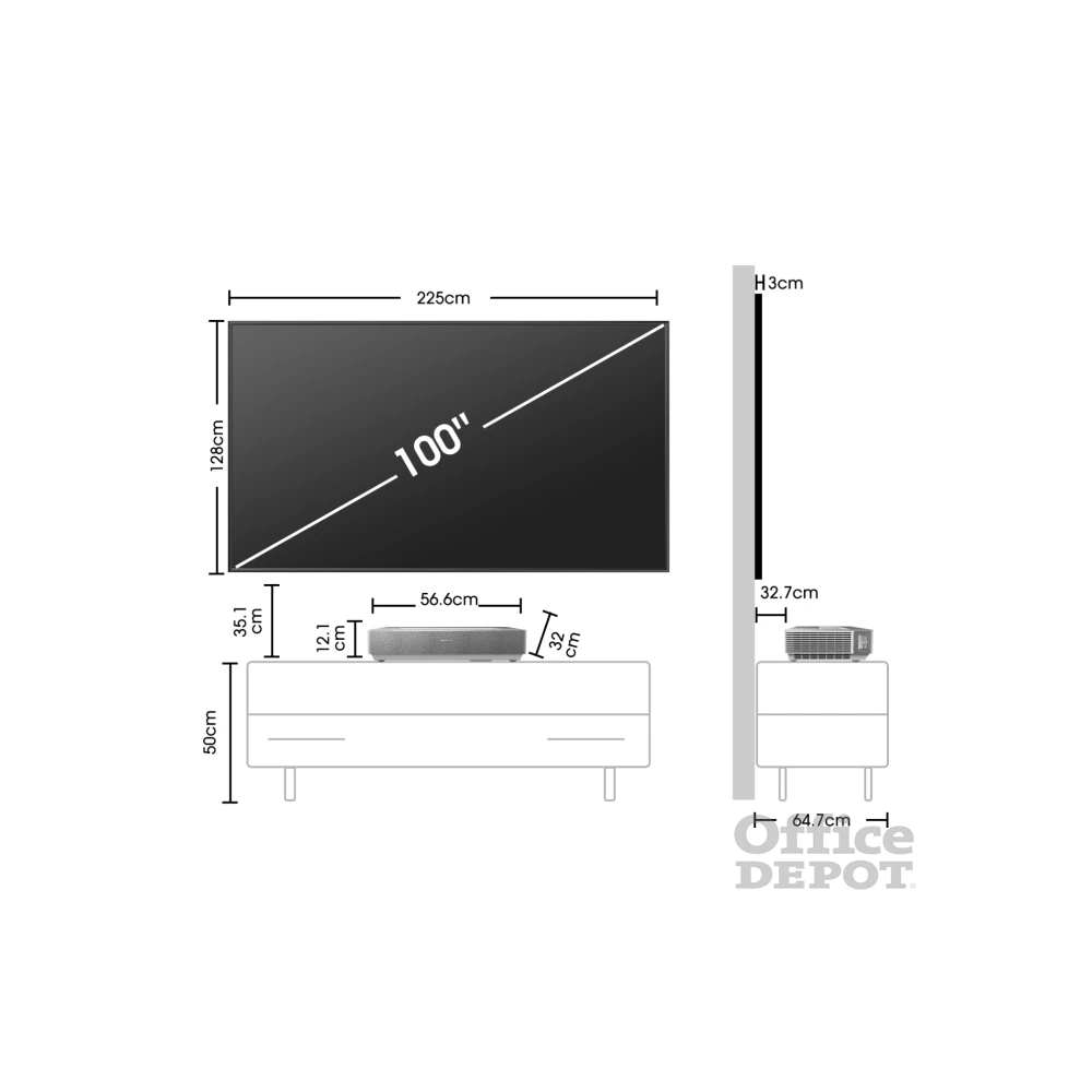 Hisense 100" 100L5HD 4K UHD Smart Lézer TV