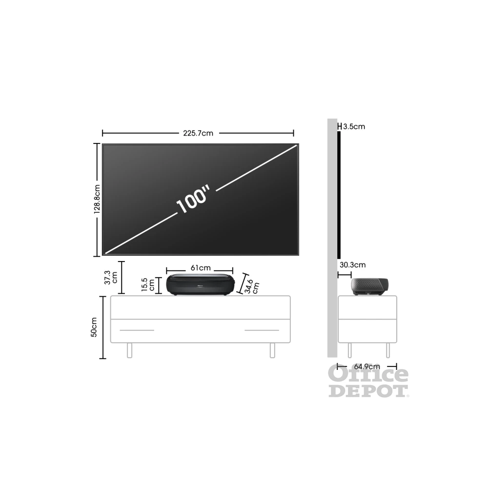 Hisense 100" 100L9HD 4K UHD Smart Lézer TV