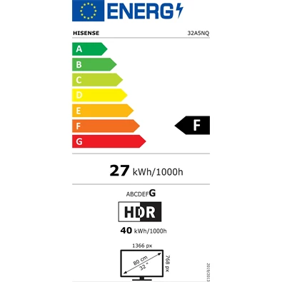 Hisense 32" 32A5NQ Full HD Smart QLED TV (Újracsomagolt)