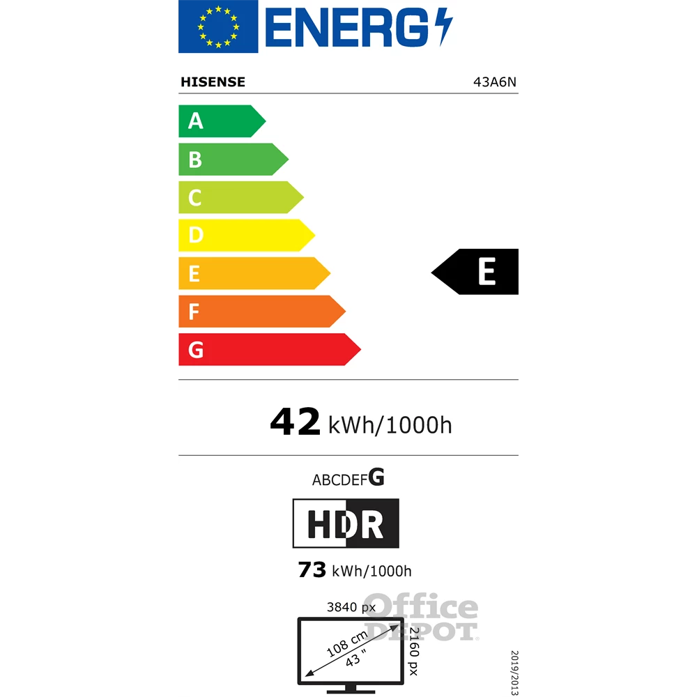 Hisense 43" 43A6N 4K UHD Smart LED TV