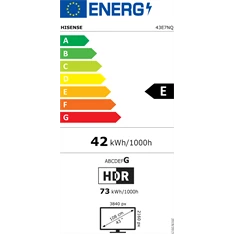 Hisense 43" 43E7NQ 4K UHD Smart QLED TV Hisense 43" 43E7NQ 4K UHD Smart QLED TV