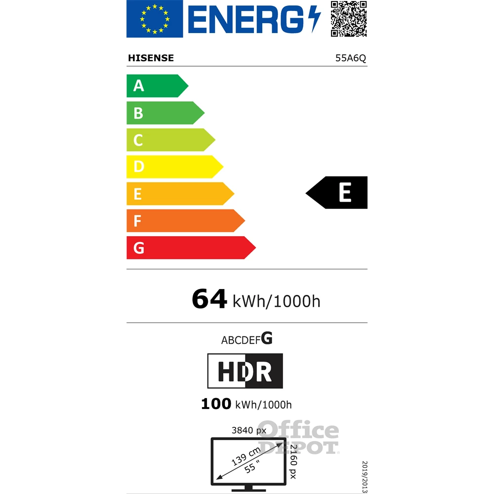 Hisense 55" 55A6Q 4K UHD Smart LED TV