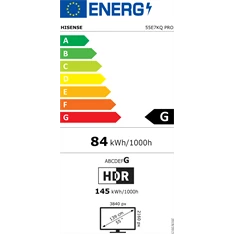 Hisense 55" 55E7KQPRO 4K UHD Smart QLED TV