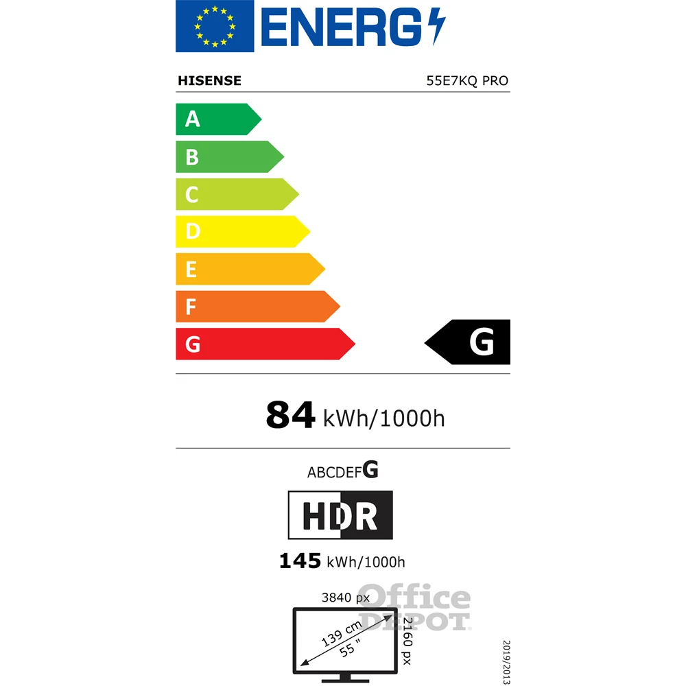 Hisense 55" 55E7KQPRO 4K UHD Smart QLED TV