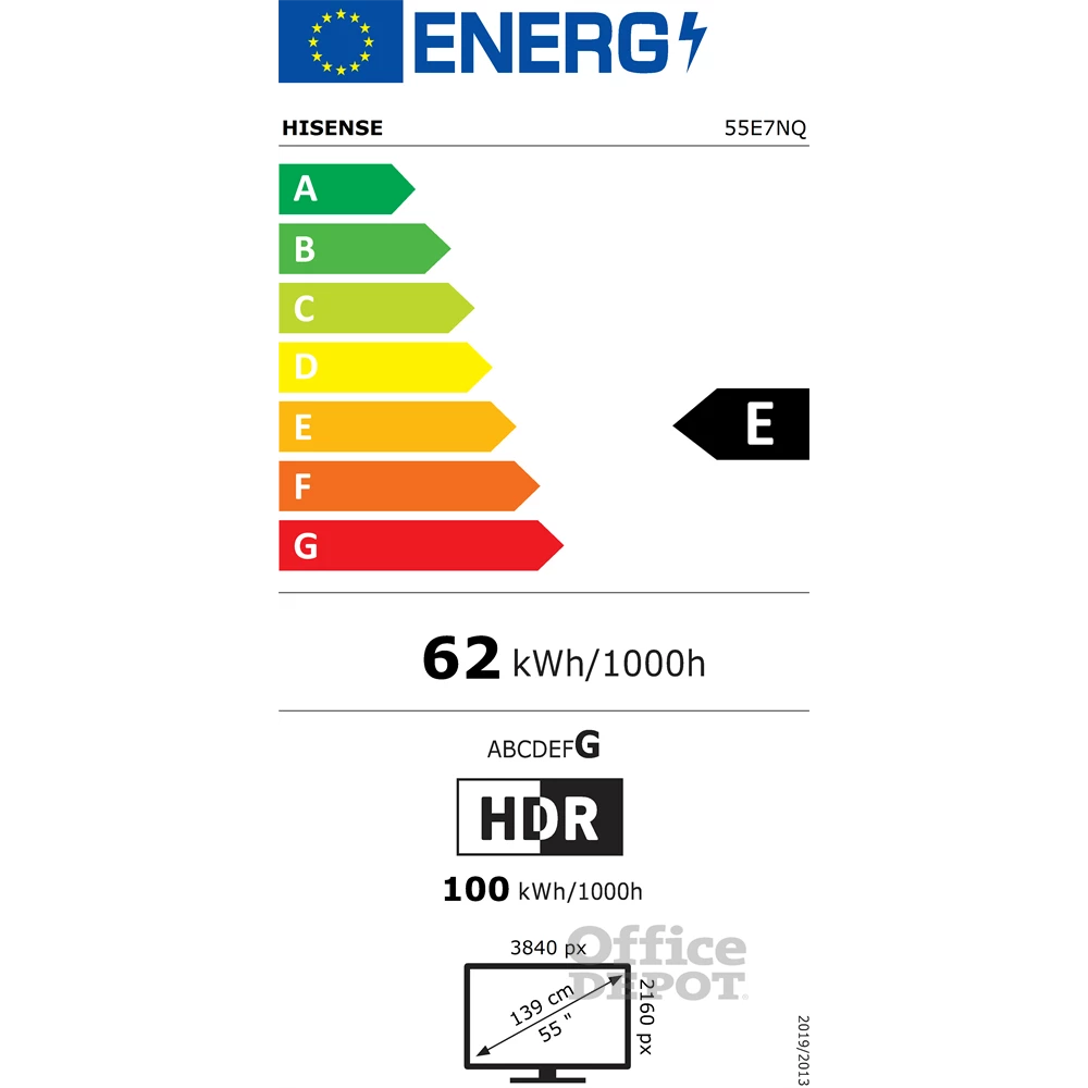 Hisense 55" 55E7NQ 4K UHD Smart QLED TV