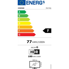 Hisense 55" 55U7KQ 4K UHD Smart MiniLED TV (Újracsomagolt)