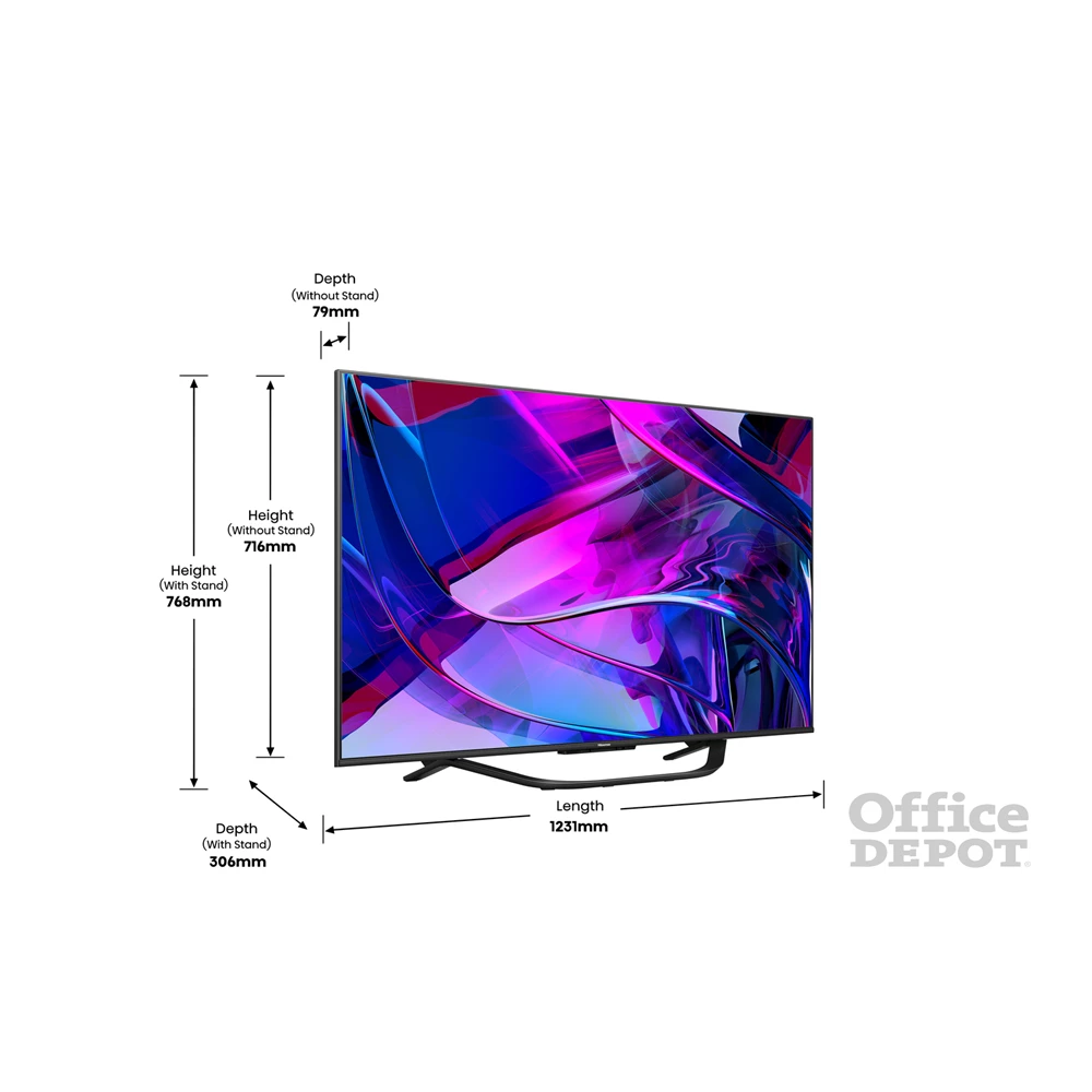 Hisense 55" 55U7KQ 4K UHD Smart MiniLED TV (Újracsomagolt)