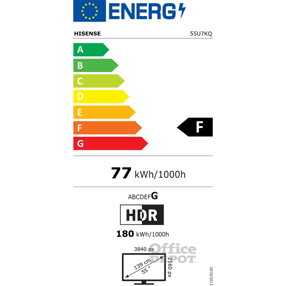Hisense 55" 55U7KQ 4K UHD Smart MiniLED TV (Újracsomagolt)
