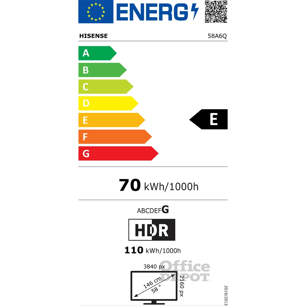 Hisense 58" 58A6Q 4K UHD Smart LED TV