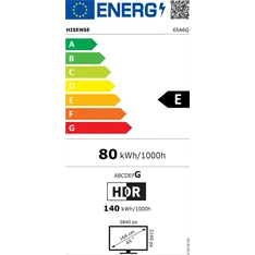 Hisense 65" 65A6Q 4K UHD Smart LED TV (Újszerű)