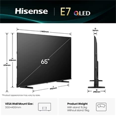 Hisense 65" 65E7Q 4K UHD Smart QLED TV