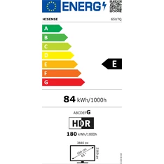 Hisense 65" 65U7Q 4K UHD Smart MiniLED ULED TV