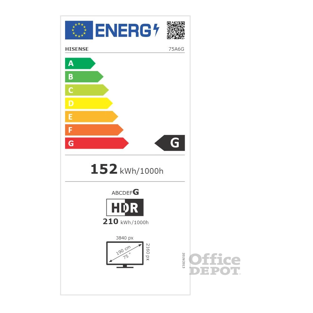 Hisense 75" 75A6G 4K UHD Smart LED TV