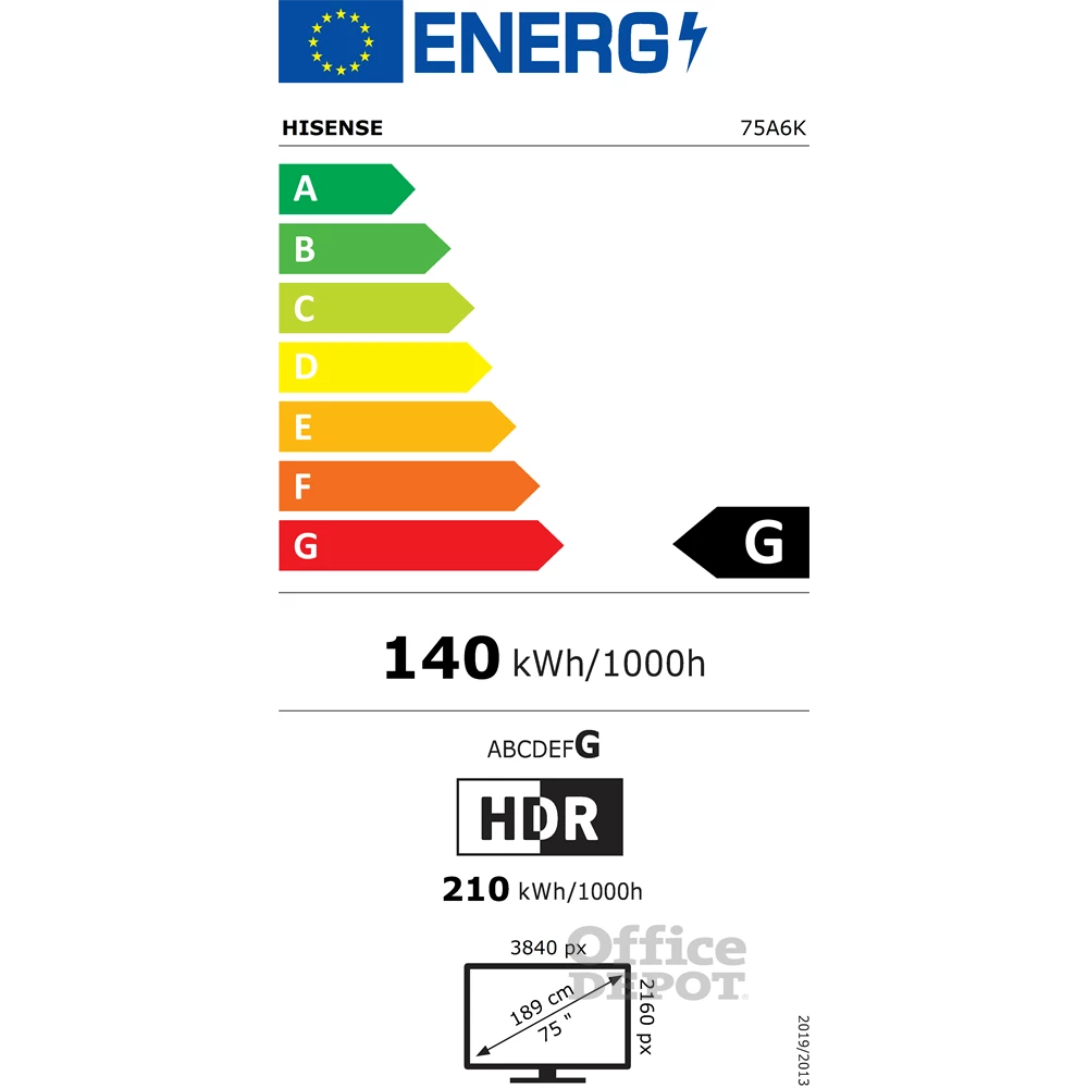 Hisense 75" 75A6K 4K UHD Smart LED TV