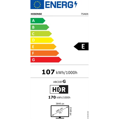 Hisense 75" 75A6N 4K UHD Smart LED TV (Újracsomagolt)