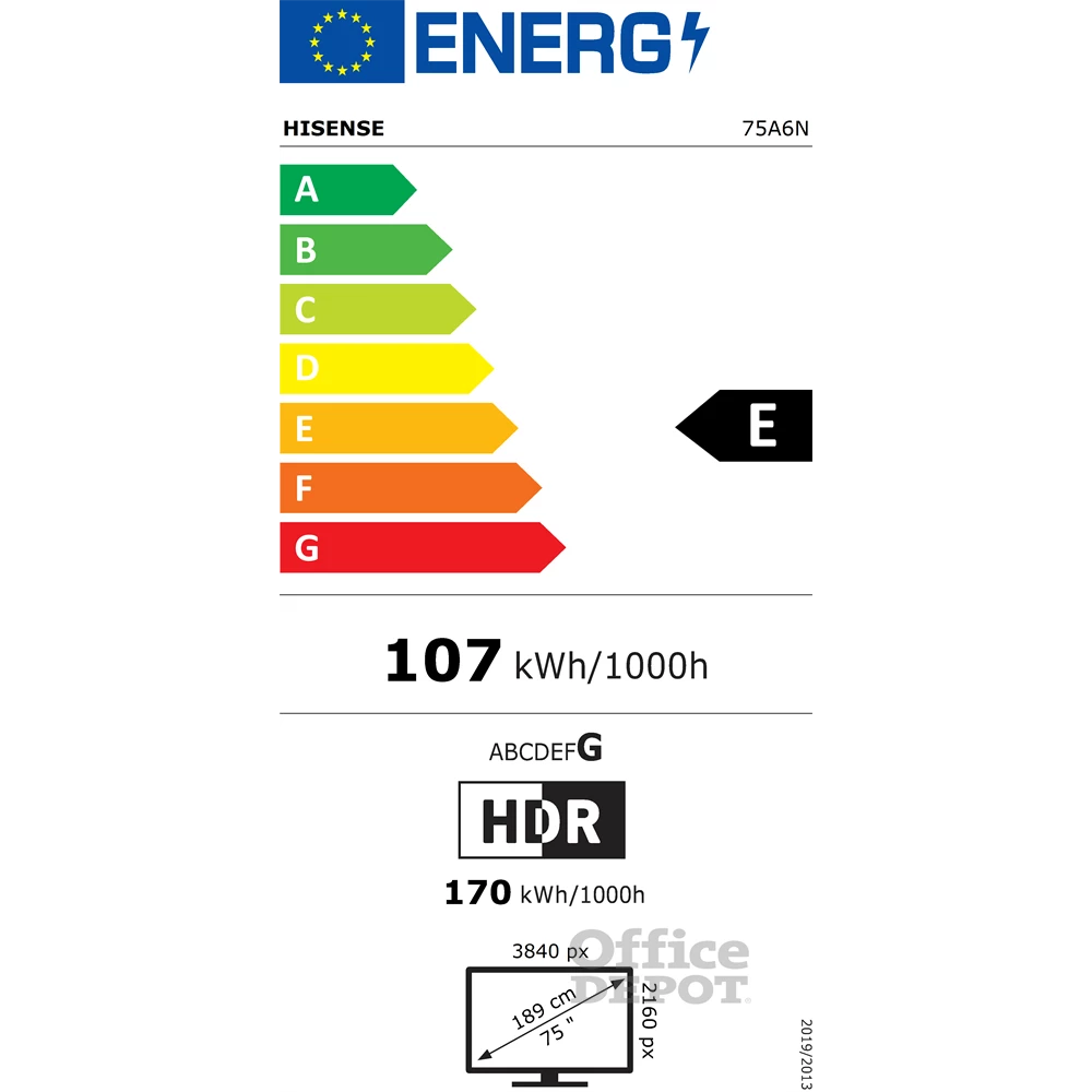 Hisense 75" 75A6N 4K UHD Smart LED TV (Újracsomagolt)