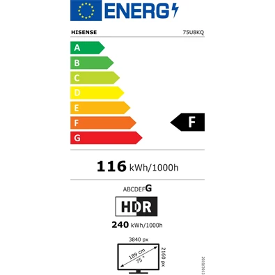 Hisense 75" 75U8KQ 4K UHD Smart ULED TV (Újracsomagolt) Hisense 75" 75U8KQ 4K UHD Smart ULED TV (Újracsomagolt)