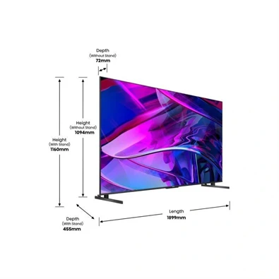 Hisense 85" 85U7KQ 4K UHD Smart Mini-LED ULED TV (Újszerű)